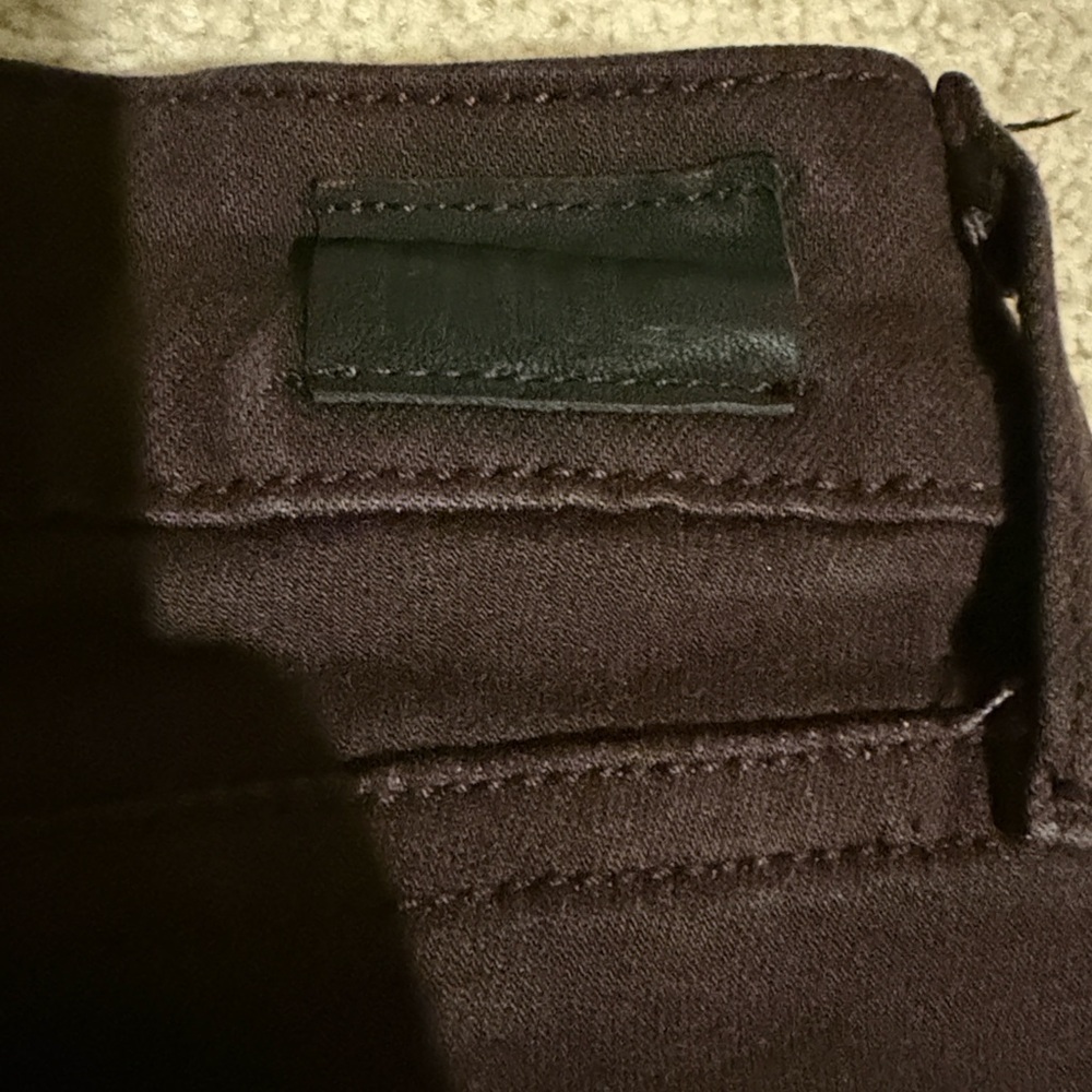 PAIGE  Verdugo Ultra Skinny Deep Brown Pants - Picture 6 of 7
